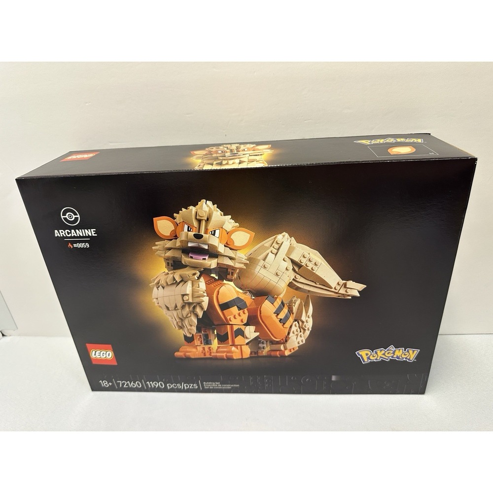 LEGO Pokémon Arcanine 72160 Limited Edition 1190 pcs - Brand New Sealed